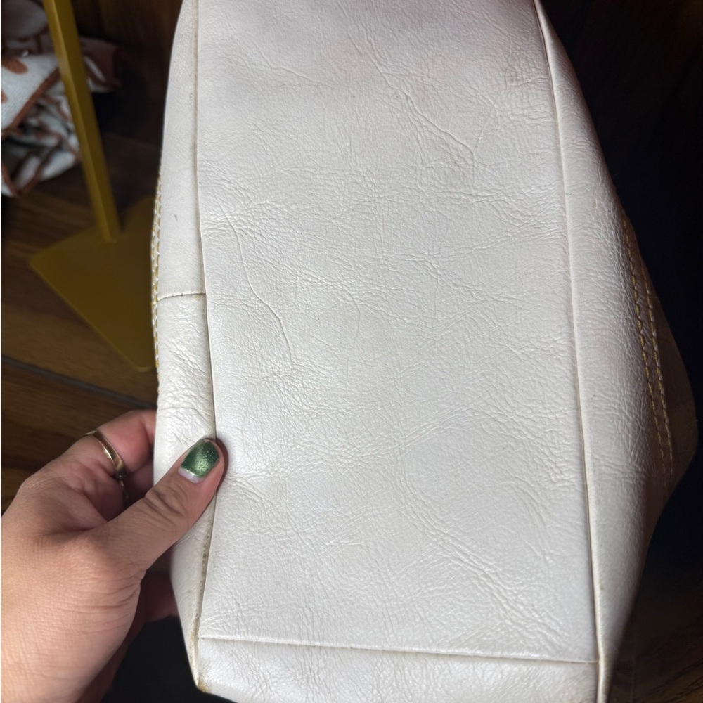SOLD Coach Limited Edition Tie Dye Tote Elegant Cream and White Women's Bag - Picture 6 of 10